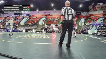 138 lbs Quarterfinals (8 Team) - Colton Cunningham, Freeland HS vs Ryder Kleinschmidt, Fowlerville HS