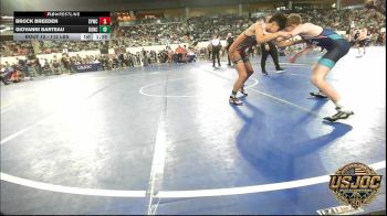 112 lbs Round Of 32 - Brock Breeden, Saints Youth Wrestling Club vs Giovanni Barteau, Duncan Demon Wrestling