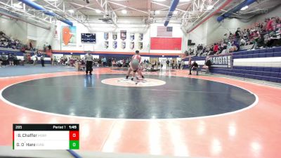 285 lbs Quarterfinal - Benjamin Chaffer, Morton vs Gerald O`Hare, Evergreen Park