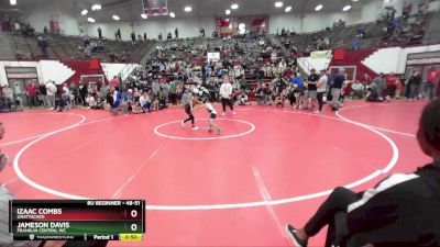 48-51 lbs Round 2 - Jameson Davis, Franklin Central WC vs Izaac Combs, Unattached