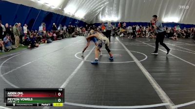 113 lbs Round 3 (8 Team) - Aiden Ohl, Team Shutt vs Peyton Vowels, Lake WC