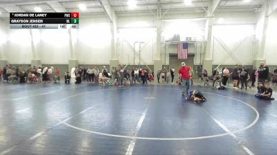 47 lbs Cons. Round 5 - Jordan De Laney, Peak Wrestling Club vs Grayson Jensen, Westlake