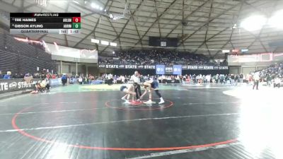 Boys 4A 157 lbs Quarterfinal - Tre Haines, Arlington vs Gibson Ayling, Auburn Riverside