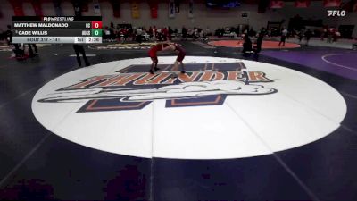 141 lbs Quarterfinal - Cade Willis, Augsburg vs Matthew Maldonado, North Central