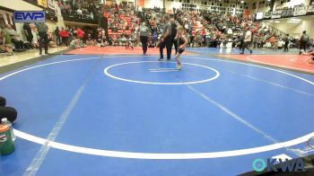 46 lbs Round Of 16 - Miles Sanders, Sallisaw Takedown Club vs Izaiah Jones, Checotah Matcats