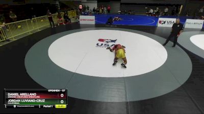 57 lbs Cons. Round 2 - Daniel Arellano, Ground Creatures Wrestling vs Jordan Luviano-cruz, California