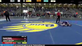 67 lbs Cons. Round 2 - Elijah Perez, Hermiston Wrestling vs Harley Douthit, Salem Elite Mat Club