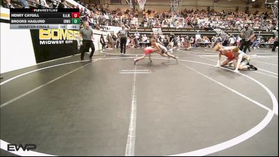 70 lbs Quarterfinal - Henry CAYGILL, R.A.W. vs Brooks Haglund, El Reno Wrestling Club