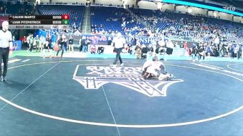 D1-144 lbs 5th Place Match - Calvin Martz, Davison vs Liam Fitzpatrick, Rockford