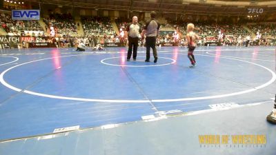 52 lbs Consi Of 16 #1 - Braxson Bas, Topeka Blue Thunder vs Jack Pederson, Summit Wrestling Academy