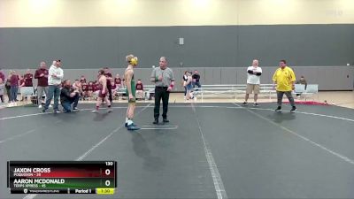 130 lbs Round 1 (6 Team) - Jaxon Cross, Poquoson vs Aaron McDonald, Terps Xpress