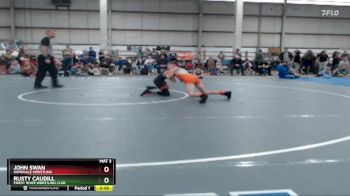 87 lbs Quarterfinal - John Swan, Homedale Wrestling vs Rusty Caudill, Priest River Wrestling Club