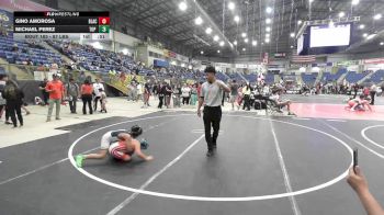 87 lbs Rr Rnd 3 - Gino Amorosa, Black Fox Wrestling Academy vs Michael Perez, Top Notch