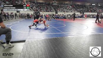 68 lbs Round Of 16 - Huck Olsen, Mojo Grappling Academy vs Kamden Peters, Standfast