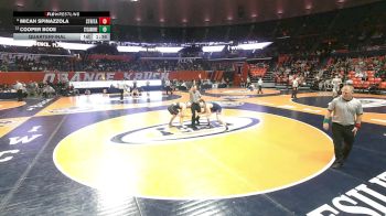 2A 165 lbs Quarterfinal - Micah Spinazzola, Chicago (St. Rita) vs Cooper Bode, Sycamore (H.S.)