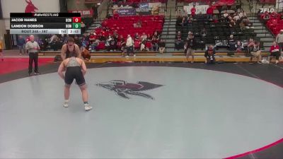 197 lbs Cons. Round 2 - Landon Dobson, University Of Central Missouri vs Jacob Hanes, University Of Central Missouri