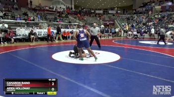 4A 285 lbs Semifinal - Aiden Holloway, Gravette vs Camarion Raino, Subiaco Academy