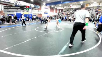 132 lbs Cons. Round 3 - Sebastian Cardona Perez, Santa Ana vs Matthew Mascarenas, Cleveland