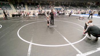 46 lbs Round Of 32 - Kashton Legg, Barnsdall Youth Wrestling vs Danger Welch, Claremore Wrestling Club