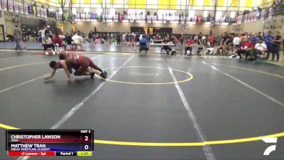 120 lbs Cons. Round 2 - Christopher Lawson, Iowa vs Matthew Tran, Ubasa Wrestling Academy