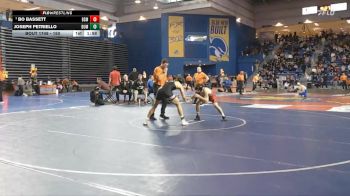 150 lbs Quarterfinal - Bo Bassett, Bishop McCort vs Joseph Petriello, Dumont