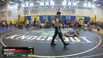 157 lbs Champ Round 1 (16 Team) - Wyatt Leduc, Buchholz vs Kyle Gallo, Funky Monkey