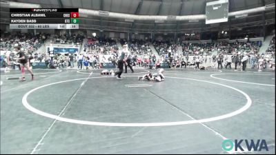 60 lbs Quarterfinal - Christian Albanil, Checotah Matcats vs Kayden Bass, Grove Takedown Club