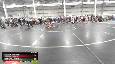 110 lbs Cons. Round 2 - Kolton Whiting, Idaho Gold Wrestling vs Brantley Scales, Mountain Home Middle School