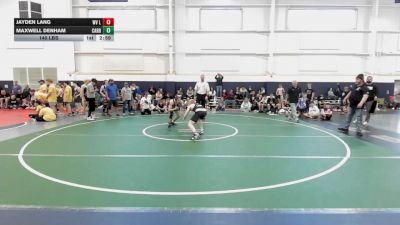 140 lbs Quarterfinal - Jayden Lang, WV Lunatics-MS vs Maxwell Denham, Carrollton Warrior-MS