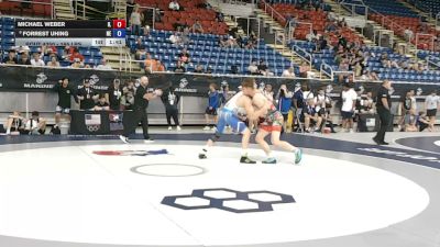 165 lbs Champ. Rd Of 32 - Michael Weber, Illinois vs Forrest Uhing, Nebraska