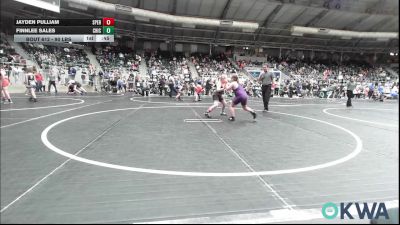90 lbs Round Of 16 - Jayden Pulliam, Sperry Wrestling Club vs Finnlee Sales, Chickasha Youth Wrestling
