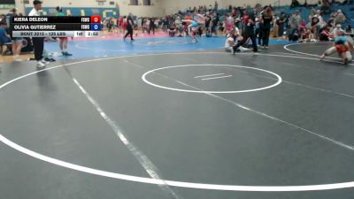 125 lbs Champ. Round 2 - Kiera Deleon, Fighting Squirrels Wrestling Club vs Olivia Gutierrez, Fighting Squirrels Wrestling Club