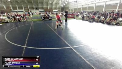 157 lbs Quarterfinals (8 Team) - Tyler Whartnaby, New Jersey vs Mason Savidan, California