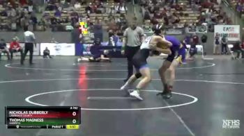 A 152 lbs Champ. Round 1 - Thomas Magness, Harpeth vs Nicholas Dubberly, Lawrence County