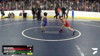 40 lbs Champ. Round 1 - Siah Savaya, Redhawks WC (Troy) vs Seger Hoover, Imlay City Youth WC