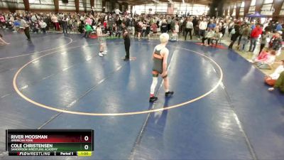 110 lbs Cons. Round 5 - River Moosman, American Fork vs Cole Christensen, Sanderson Wrestling Academy