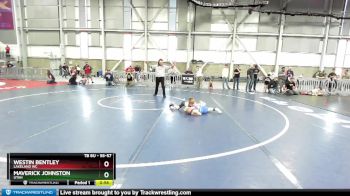 56-57 lbs Round 2 - Maverick Johnston, Utah vs Westin Bentley, Lakeland WC