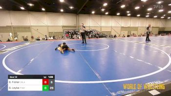 58 lbs Rr Rnd 4 - Beau Fisher, Oklahoma Boys 9U vs Brinley Leyba, Team Tulsa NDT
