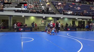 92 lbs Quarters - Austin Armstrong, East Idaho Elite Wrestling Club vs Joey Rowlands, Ohio Crazy Goats Wrestling