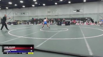 135 lbs Placement Matches (8 Team) - Janie Houser, California Blue vs Jasmine Wolfe, Missouri