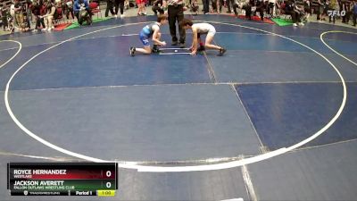 78 lbs Cons. Round 2 - Royce Hernandez, WESTLAKE vs Jackson Averett, Fallon Outlaws Wrestling Club