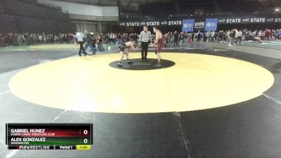 70 lbs Semifinal - Gabriel Nunez, Cherry Creek Wrestling Club vs Alex Gonzalez, Washington