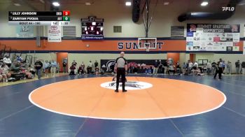 180 lbs Quarterfinal - Lilly Johnson, Dickson Middle School vs Zariyah Fuqua, Antioch Middle School