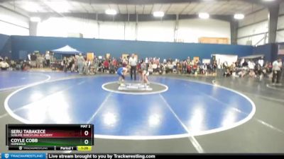 75 lbs Quarterfinal - Coyle Cobb, Homedale vs Seru Tabakece, Sublime Wrestling Academy