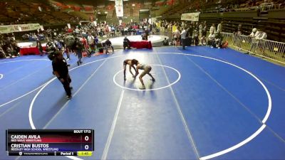 120 lbs Cons. Round 6 - Caiden Avila, Red Wave Wrestling vs Cristian Bustos, Reedley High School Wrestling