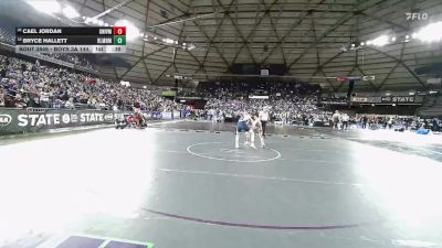Boys 3A 144 lbs Cons. Round 3 - Bryce Hallett, Bellarmine Prep vs Cael Jordan, University