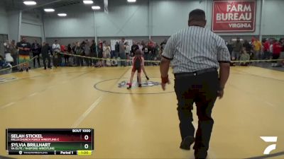 47-48 lbs Round 1 - Selah Stickel, Falls Church Force Wrestling C vs Sylvia Brillhart, VA ELITE / RADFORD WRESTLING