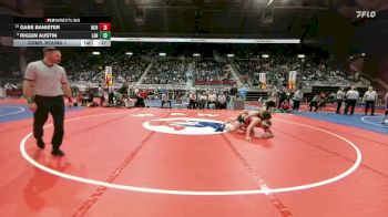 4A-165 lbs Cons. Round 1 - Gabe Banister, Natrona County vs Riggin Austin, Laramie