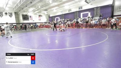 74 lbs Final - Cameron Luker, Yale Street vs Travis Butenewicz, Pride WC