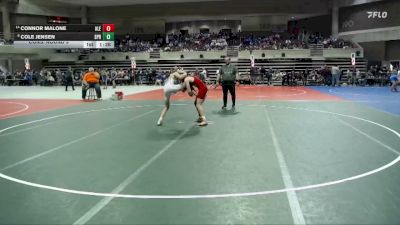 130 lbs Cons. Round 3 - Connor Malone, Alexandria vs Cole Jensen, Springfield